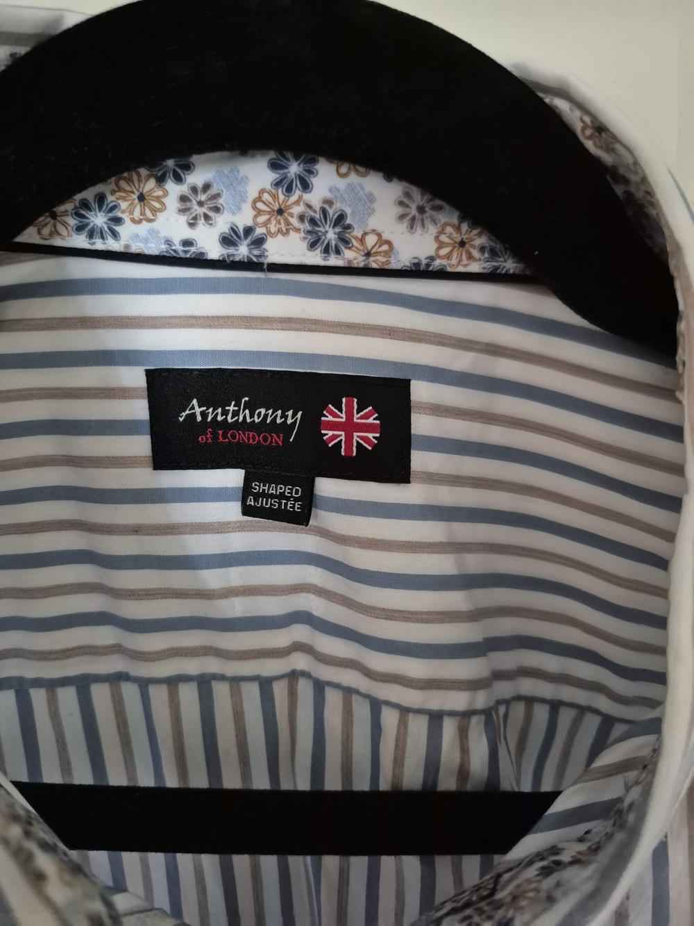 Blue & White Striped Dress Shirt